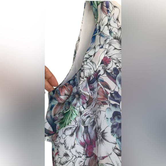 H&M Floral‎ Sleeveless Maxi Dress – Size 6 - Picture 4 of 6